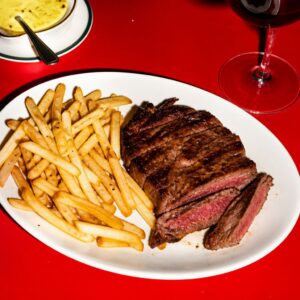 Steak with fries